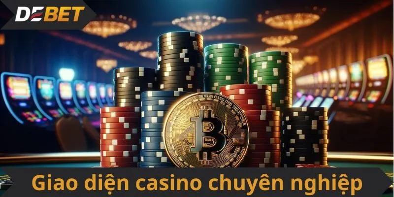 Giao diện casino Debet chuyên nghiệp